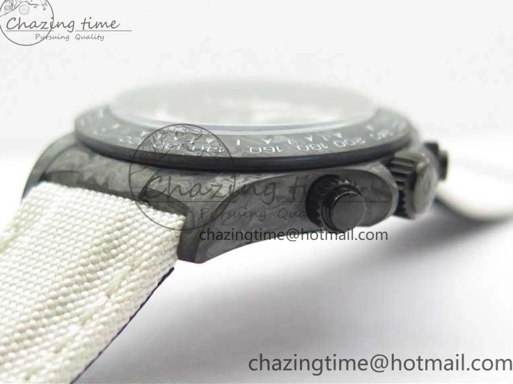 MiroTime 0320 WrinkleFree Daytona DIW Carbon Noob 1:1 Best Edition White Black Dial on Nylon Strap SA 2614